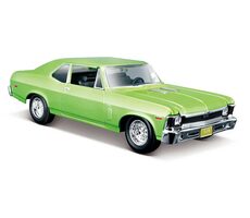 Maisto Chevrolet Nova SS 1970 metal světle zelená / měřítko: 1:24 / od 3 let