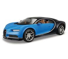 Maisto - ASSEMBLY LINE Bugatti Chiron modrá / měřítko: 1:24 / od 3 let