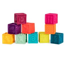 B-Toys Kostky One Two Squeeze / od 6 měsíců