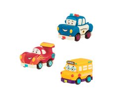 B-Toys Mini autíčka na setrvačník Mini Wheeee-ls! Školní bus / od 12 měsíců