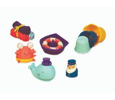 B-Toys Sada hraček do koupele Wee B. Splashy / od narození