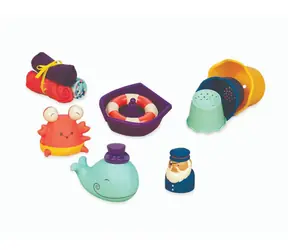 B-Toys Sada hraček do koupele Wee B. Splashy / od narození