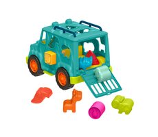B-Toys Náklaďák s vkládacími tvary Animal Rescue / od 12 měsíců