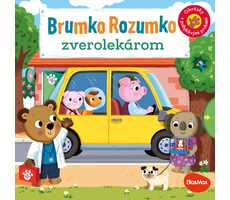 Presco Group Ella&Max BRUMKO ROZUMKO ZVEROLEKÁROM – Obrázky s pohyblivými prvkami - SK / Jazyková verze: SK / od 2 let