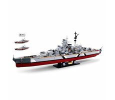 Sluban ModelBricks M38-B1102 Bitevní loď Bismarck 2v1 / LEGO - kompatibilní / Počet figurek|dílků: 0|1849 / od 12 let
