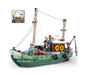 Sluban ModelBricks M38-B1119 Rybářská loď Ellie / LEGO - kompatibilní / Počet figurek|dílků: 3|610 / od 8 let