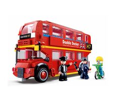 Sluban ModelBricks M38-B0708 Double Decker autobus / LEGO - kompatibilní / Počet figurek|dílků: 3|382 / od 6 let