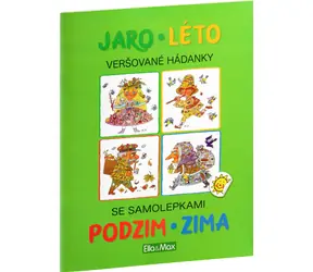 Presco Group Ella&Max JARO, LÉTO, PODZIM, ZIMA – Kniha samolepek a hádanek / Jazyková verze: CZ / od 3 let