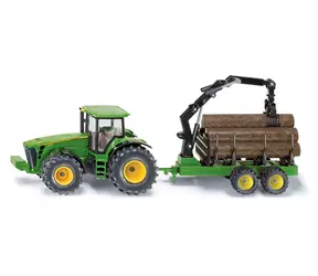 SIKU Farmer - Traktor John Deere s lesním přívěsem / 1:50 / od 3 let 