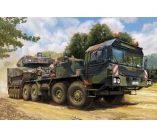 TRUMPETER 7196 Slt-56 Tractor with 56t Semi Trailer / Plastikový model / 1:72