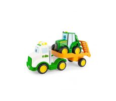 John Deere Kids - Traktor Johny s tahačem / od 18 měsíců