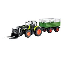 Amewi 22641 zelená / RC traktor s příslušenstvím / 1:24 / věk: 6+ / 2.4GHz / RTR / dálkové ovládání / 500mAh Li-Ion