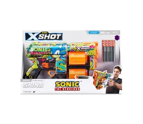 ZURU X-Short Skins Dread Sonic the Hedgehog / Dětská pistole / 12 šipek / od 8 let