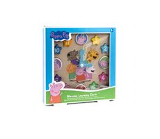 PEPPA PIG - Dřevěné výukové hodiny / od 3 let 