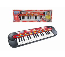 Simba piáno / 32 elektronických kláves / 8 demo písniček / 6 rytmů / 4 zvuky bicích nástrojů / od 3 let
