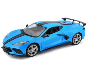Maisto 2020 Chevrolet Corvette Stingray Coupe (High Wing) modrá / měřítko 1:18 / od 3 let