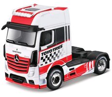 Maisto Custom Rigs-Mercedes-Benz Actros 1851 červeno-bílá / měřítko 1:64 / od 3 let