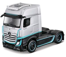 Maisto Custom Rigs-Mercedes-Benz Actros 1851 stříbrno-černá / měřítko 1:64 / od 3 let