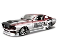 Maisto Harley-Davidson Custom 1967 Ford Mustang GT stříbrná / měřítko 1:24 / od 8 let