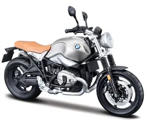 Maisto BMW R nine T Scrambler stříbrná / měřítko 1:12 / podstavec / od 3 let