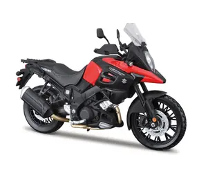 Maisto Suzuki V-Strom červená / měřítko 1:12 / podstavec / od 3 let