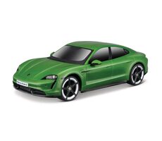 Maisto Porsche Taycan Turbo S zelená / světelné a zvukové efekty / měřítko 1:24 / od 5 let