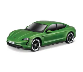 Maisto Porsche Taycan Turbo S zelená / světelné a zvukové efekty / měřítko 1:24 / od 5 let