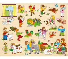 Woody Puzzle velké s úchyty / od 2 let