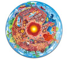 Hape Puzzle - Podzemní svět / LED / od 4 let
