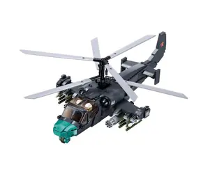 Sluban Model Bricks M38-B1138 Bojový vrtulník KA-52S / LEGO - kompatibilní / Počet figurek|dílků: 2|913 / od 12 let