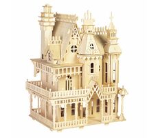 Woodcraft Dřevěné 3D puzzle Vila / od 8 let / Obtížnost: střední