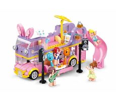 Sluban Girls Dream M38-B1165 Hudební obytný vůz Double Decker / LEGO - kompatibilní / Počet figurek|dílků: 4|412 