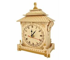Woodcraft Dřevěné 3D puzzle hodiny / od 8 let / Obtížnost: střední