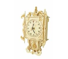 Woodcraft Dřevěné 3D puzzle hodiny kyvadlové / od 8 let / Obtížnost: střední