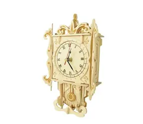 Woodcraft Dřevěné 3D puzzle hodiny kyvadlové / od 8 let / Obtížnost: střední