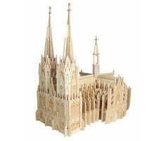 Woodcraft Dřevěné 3D puzzle katedrála svatého Petra / od 8 let / Obtížnost: střední