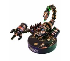 RoboTime 3D dřevěné mechanické puzzle Císař Scorpion / od 14 let / 123 dílků / Obtížnost: střední