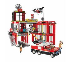 Qman MineCity W12014 Hasičské ústředí / Stavebnice / Počet figurek|dílků: 5|693 / od 6 let