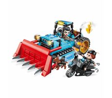 Qman Police Battle Force W1927 Buldozér / Stavebnice / Počet figurek|dílků: 2|247 / od 6 let