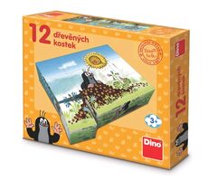 DINO Dřevěné kostky Krtkův rok 12 ks / od 3 let