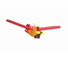 Česká dřevěná hračka Dřevěné letadlo s pilotem malé / od 3 let
