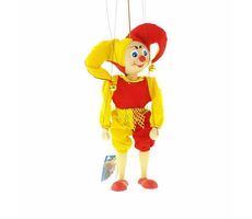 Česká dřevěná hračka Dřevěné velké loutky - Kašpárek / od 3 let