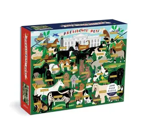 Galison Puzzle Prezidentští mazlíčci / 2000 dílků / od 8 let