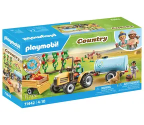 Playmobil® Country 71142 Traktor s přívěsem a nádrží na vodu / Počet dílků: 117 / od 4 let