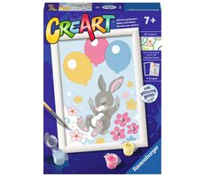 Ravensburger CreArt Létající zajíček s balónky (se třpytivými kamínky) / od 7 let