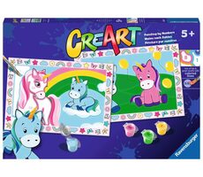 Ravensburger CreArt Roztomilí jednorožci / od 5 let
