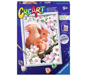 Ravensburger CreArt Roztomilá veverka (se třpytkami) / od 9 let