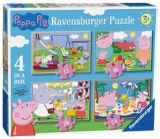 Ravensburger Prasátko Peppa 4 v 1 - 12+16+20+24 dílků / od 3 let