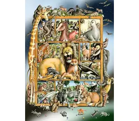 Ravensburger Zvířecí menažerie / 100 dílků / od 6 let