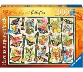 Ravensburger Tropičtí motýli / 1000 dílků / od 14 let